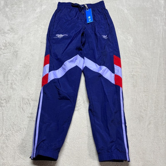 NEW Adidas Arsenal Originals Windbreaker Track‎ Pants Mens S Night Sky IS6500